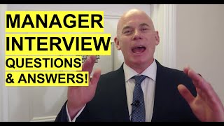 MANAGER Interview Questions and Answers How to PASS a Management Job Interview [upl. by Nnylirej86]