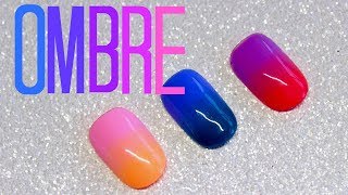 How To Ombre With Gel Polish  Ombre Nail Art Tutorial [upl. by Aivonas5]