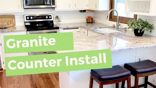 Installing Granite Countertops [upl. by Naelopan]