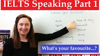 IELTS speaking part 1 Whats your favourite [upl. by Alpers914]