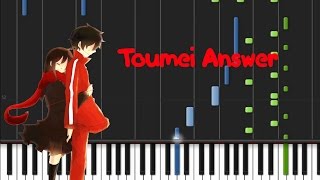 透明アンサ  Toumei Answer Piano Cover Tutorial ♫ [upl. by Hailee]