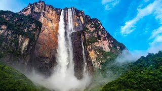 Worlds highest Waterfall  the most beautiful Angel Waterfalls of Venezuela [upl. by Anniala542]