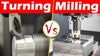 Differences between Turning and Milling [upl. by Lrig]