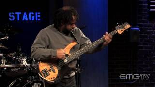 Victor Wooten wows with his performance of The Lesson solo live on EMGtv [upl. by Kreegar]