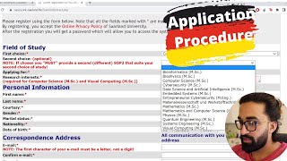 SAARLAND Uni  Part 44  Application Procedure [upl. by Zahavi]