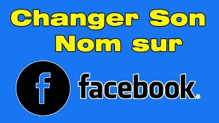 Comment changer son nom sur Facebook sur téléphone [upl. by Lahcym]