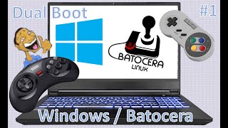 Pleilleurs Choice 1 Dualboot Windows 10 and Batocera [upl. by Nirek610]