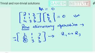 TRIVIAL And NON Trivial Solutions with captions [upl. by Meridel]