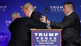 Donald Trump rushed off stage during rally in Nevada [upl. by Annamarie]