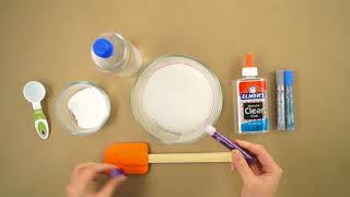 Creando slime con goma transparente Elmers [upl. by Eelrac47]