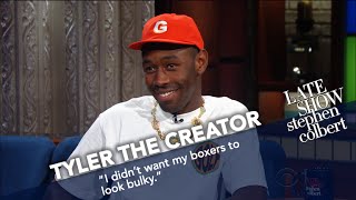 Tyler The Creator Wears Boxers In Late Nights Coldest Theater [upl. by Euqimod]