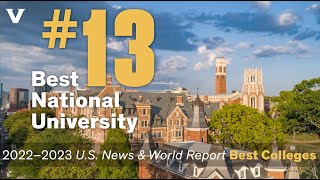 Vanderbilt ranked No 13 in 2023 ‘US News amp World Report’ Best Colleges [upl. by Lyrej]