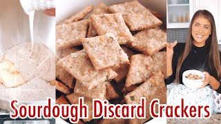 Sourdough Discard Crackers  Easy Recipe [upl. by Mulcahy]