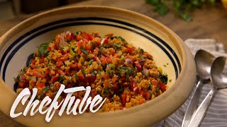 How to Make Bulgur Salad  Recipe in description [upl. by Ocnarf]