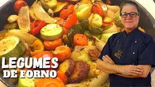 Como fazer legumes no forno  Receita SAUDÁVEL  Acompanhamento LOW CARB para o dia a dia [upl. by Catie]