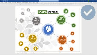 COMO CREAR UN MAPA MENTAL EN WORD [upl. by Krein]