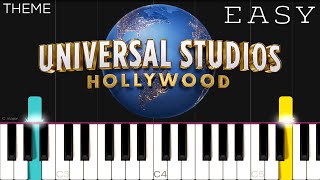 Universal Studios Theme  EASY Piano Tutorial [upl. by Lemay]