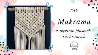 MAKRAMA DLA POCZĄTKUJĄCYCH  DIY krok po kroku [upl. by Aridni]