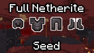 Full Netherite World Record Seed 1 minute 18s [upl. by Kelvin]