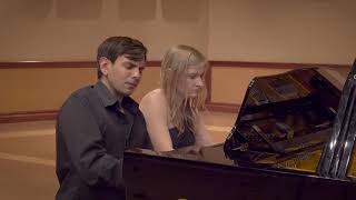 Brahms  Hungarian Dance 1 in G Minor Vieness Piano Duo [upl. by Tewfik867]