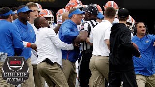 No 14 Florida outlasts Vanderbilt after benchesclearing scuffle  College Football Highlights [upl. by Ettegdirb]