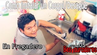 Como instalar un CespolDesagüe Para Fregadero [upl. by Branden541]