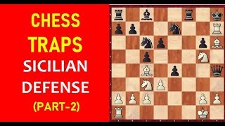 Chess Opening Traps in the Sicilian Defense Part2 [upl. by Ytissac]