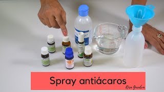 Cómo hacer un spray antiácaros usando aceites esenciales [upl. by Orlantha]