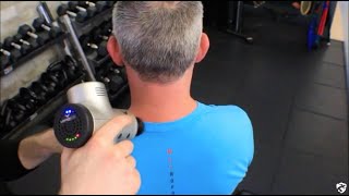 Upper Trapezius Levator Scapulae Splenii and Rhomboid Vibration Release [upl. by Mapel]