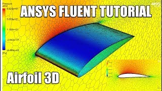 ✅ ANSYS FLUENT  Airfoil 3D Tutorial  NACA 4412 [upl. by Llerdna551]