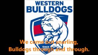 Western Bulldogs theme song Lyrics AFL SingALong [upl. by Naniac755]