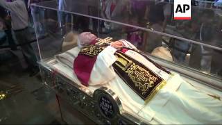 Exhibition of Pope John Paul IIs personal belongings in Guadalupe church [upl. by Aihsrop]