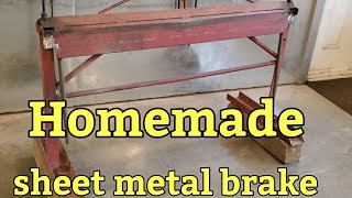 Homemade sheet metal brake [upl. by Naginnarb]