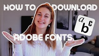 How to download Adobe Fonts [upl. by Lydon898]