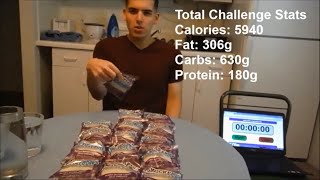 An entire box of Smuckers PBampJ uncrustables sandwich challenge 18 ct [upl. by Aicelef587]