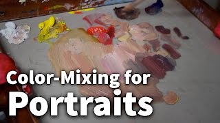 ColorMixing for Portraits  Acrylic amp Oil Painting Lesson [upl. by Isia320]