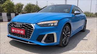 Audi S5 Sportback Quattro 2021 ₹79 lakh  Reallife review [upl. by Nehtan863]