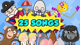 Songs For Toddlers  25 Toddler Songs and Nursery Rhymes [upl. by Ariait]