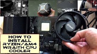 How to install a RyzenAM4 amp AM5 Wraith CPU Cooler [upl. by Ssecnirp]