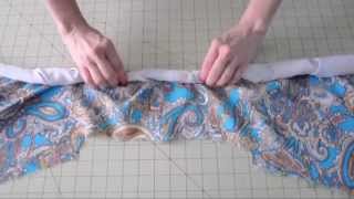 How to Sew  Finish a Lined Sleeveless Dress [upl. by Colly]