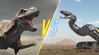 Titanoboa VS TRex [upl. by Ayekal]