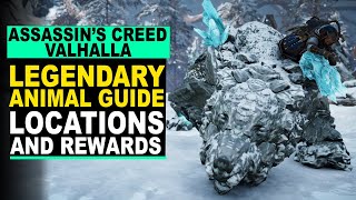 Assassins Creed Valhalla  LEGENDARY ANIMAL Guide  Locations and Rewards [upl. by Ydak]