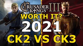 Is CRUSADER KINGS 3 Worth it in 2021  CK2 VS CK3 REVIEW [upl. by Solrak]