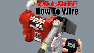 How to Wire FillRite Fuel Transfer Pump [upl. by Temhem]