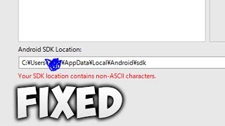 How To Fix Your SDK location contains non ASCII characters  Android Studio [upl. by Blossom572]