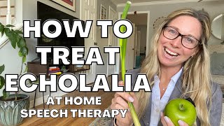 HOW TO TREAT ECHOLALIA At Home Speech Therapy for Kids with Echolalia Help a child stop repeating [upl. by Nahem]