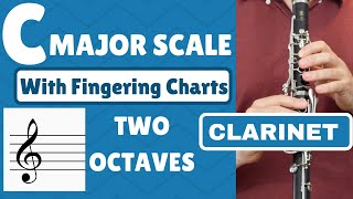 Clarinet C Major Scale  Two Octaves SLOW [upl. by Dore]