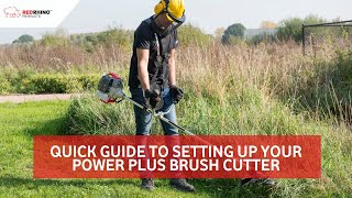 How to setup up your Power Plus Brush Cutter [upl. by Kimber]