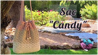 Sac Candy tutoriel crochet by quotLidia Crochet Tricotquot [upl. by Gregorio]