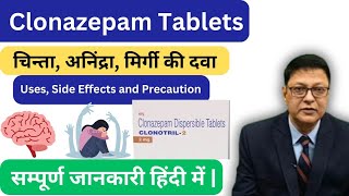 Clonazepam Tablets IP 05 mg Uses in Hindi [upl. by Cartie]